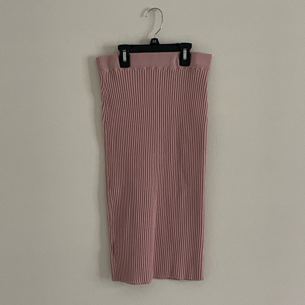 Pink Ribbed Wrap Top & Bottom - Picture 3 of 4